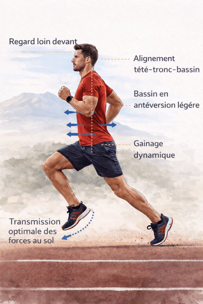 Posture pour des gammes athlétiques réussies