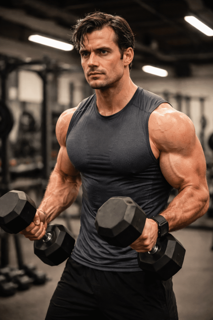 Henry Cavill entraînement