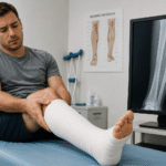 fracture péroné course