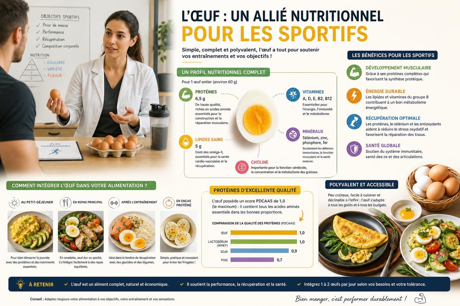 découvrez les bienfaits, les inconvénients et les apports essentiels des protéines d'œuf pour une alimentation saine et équilibrée.